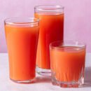 pomidorų sultys 3 stiklinese